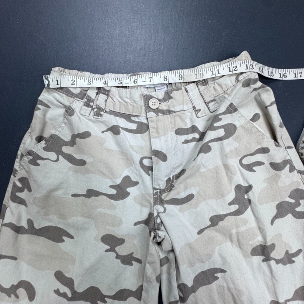 RSQ Camo Cargo Pants Women's XS Tan Beige Utility Straight Leg Cotton Workwear - Picture 4 of 11